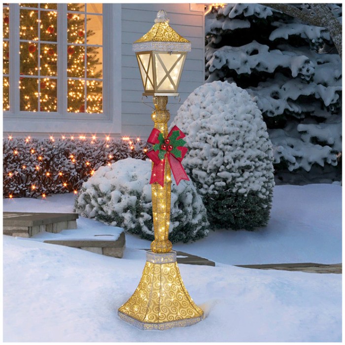 Christmas decoration outdoor lamp post