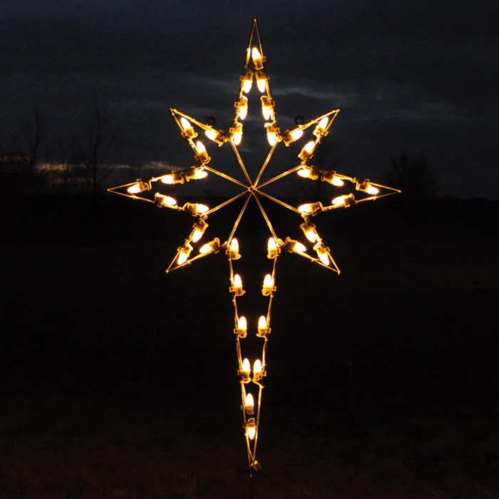 Christmas star outdoor decoration