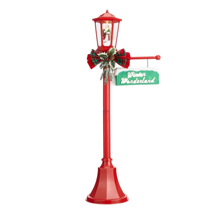 Christmas lamp post light decoration decor pole posts decorations street diy wikii christmaswikii yard ideas lighted festive lantern whimsical holidays