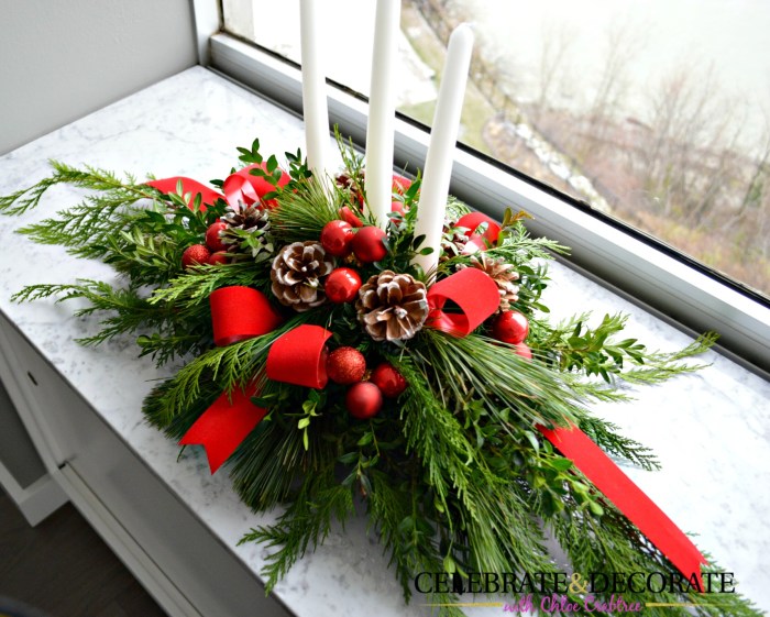 Christmas tree table decoration