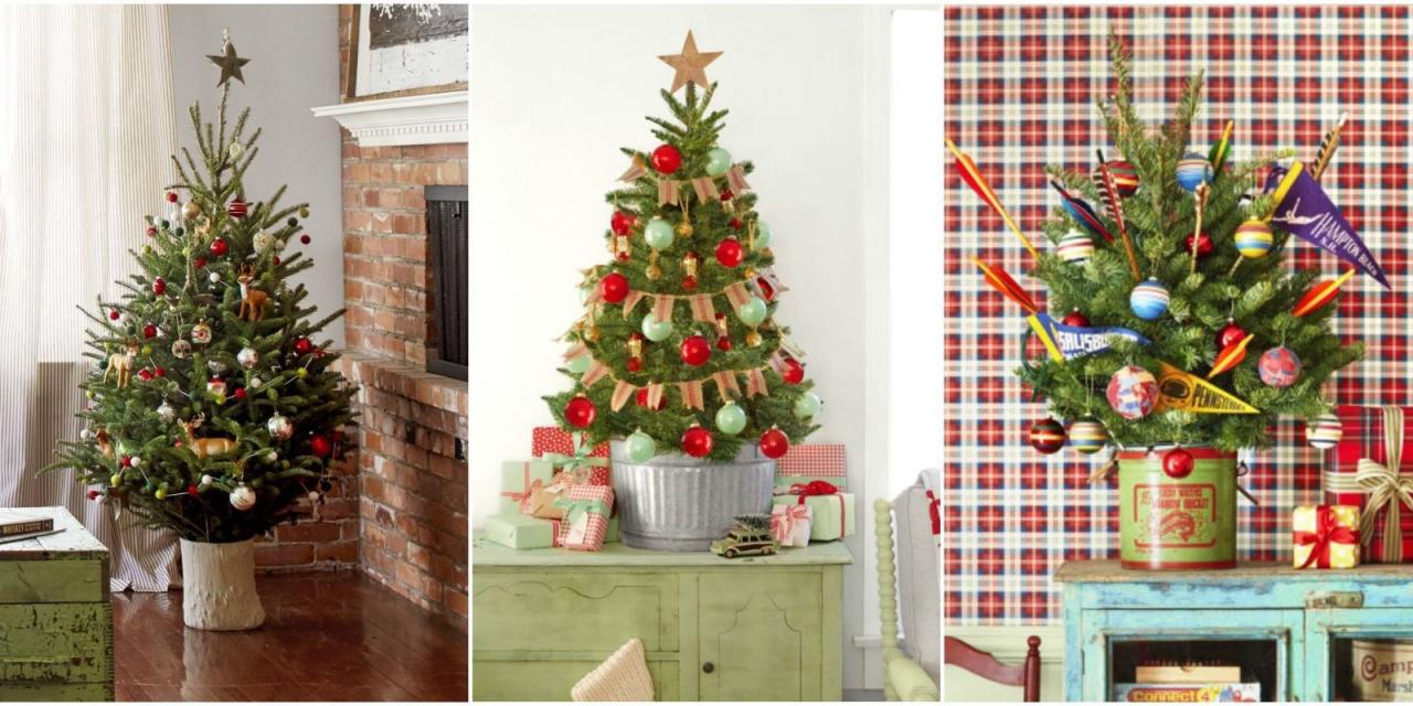 Mini christmas tree decoration ideas